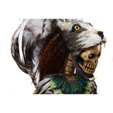 Emperador Ahuizotl - Mexican Folk Art  Featherwork and Ceramics - Cactus Fine Art