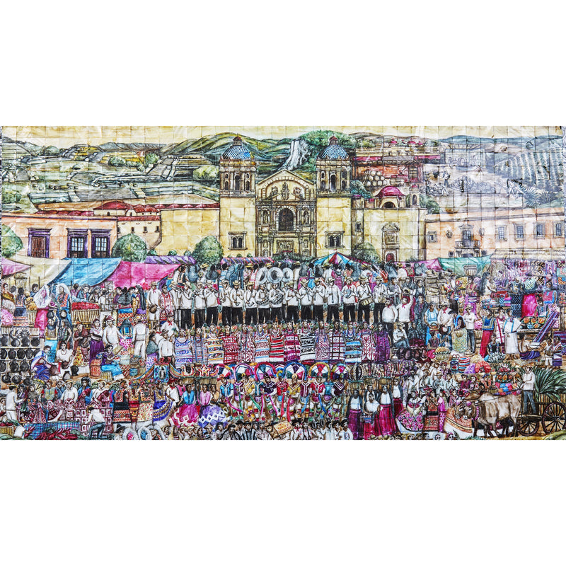 Mitote Folklórico - Inlay Nacre Frame - Mexican Folk Art- Cactus Fine Art