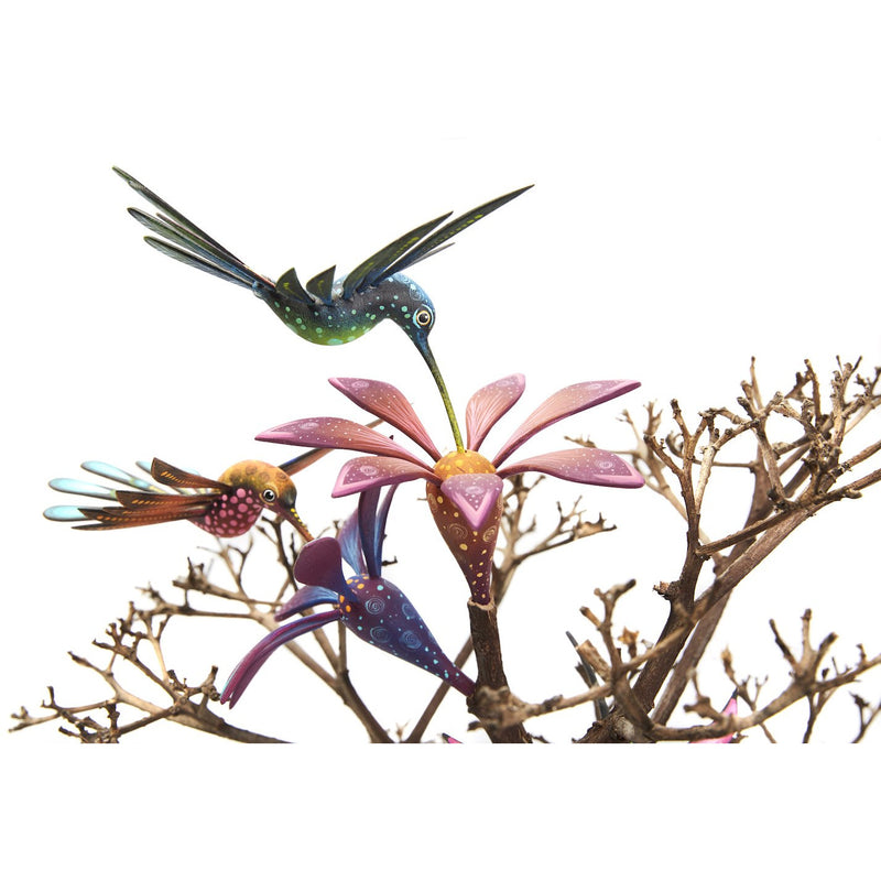 Arbol de Colibries - Hummingbirds Tree - Mexican Folk Art | Cactus Fine Art