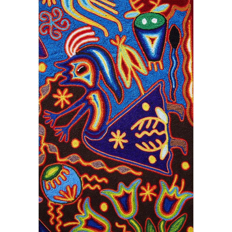 Maimi -  Yarn Painting - Mexican Huichol Art - Mexican Folk Art | Cactus Fine Art