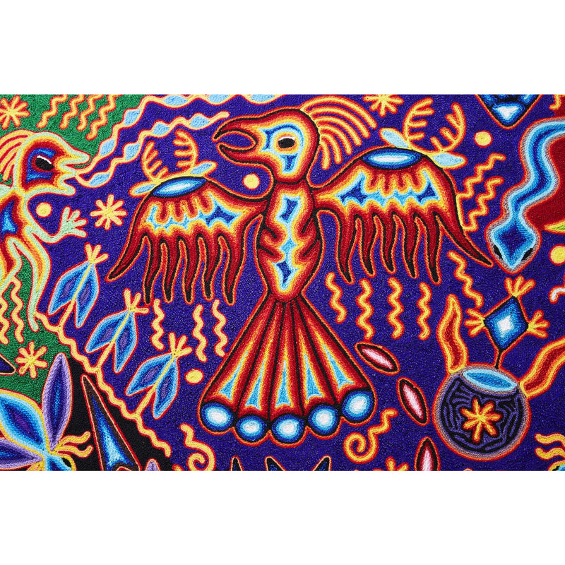 Maimi -  Yarn Painting - Mexican Huichol Art - Mexican Folk Art | Cactus Fine Art