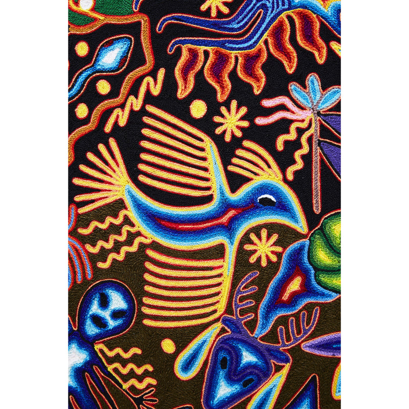 Maimi -  Yarn Painting - Mexican Huichol Art - Mexican Folk Art | Cactus Fine Art