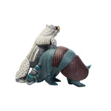 Armadillo vs Oso - Armadillo vs Bear Alebrije - Mexican Folk Art | Cactus Fine Art