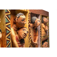 El Beso / Ceramics Mexican Folk Art Clay Frame