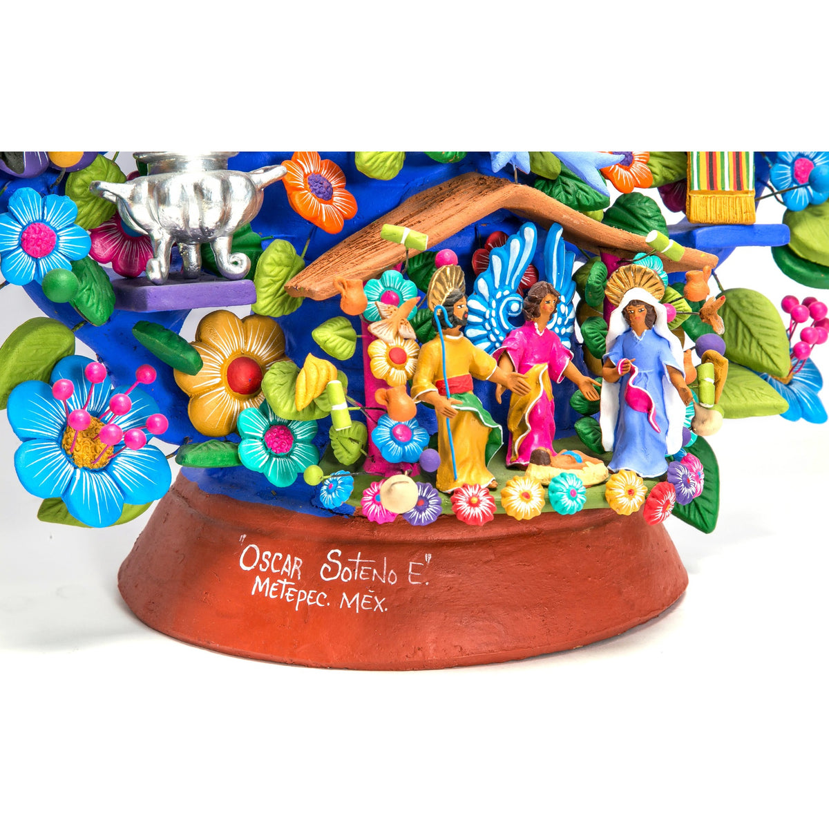 Arbol de las Artesanias / Ceramics Mexican Folk Art Clay Tree of Life
