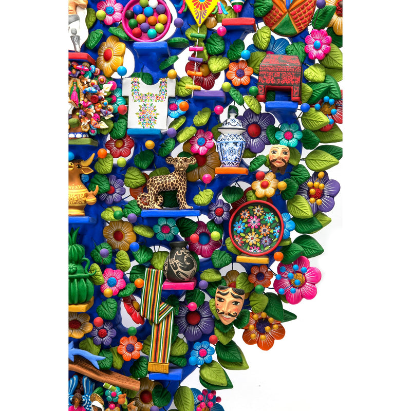 Arbol de las Artesanias / Ceramics Mexican Folk Art Clay Tree of Life