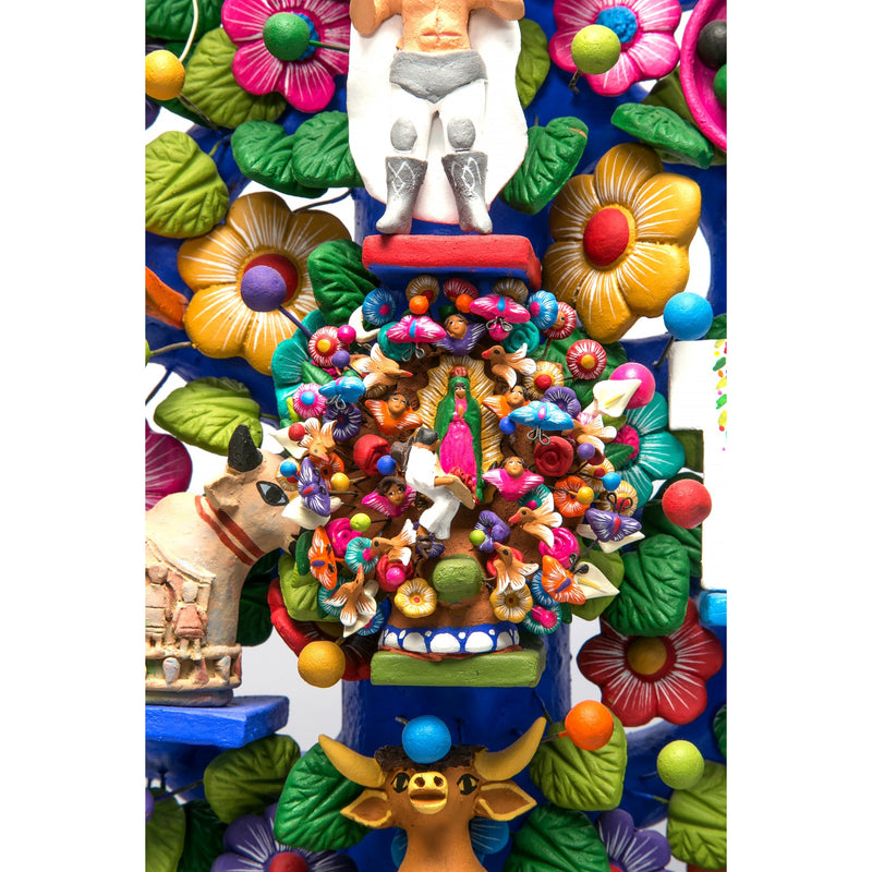 Arbol de las Artesanias / Ceramics Mexican Folk Art Clay Tree of Life