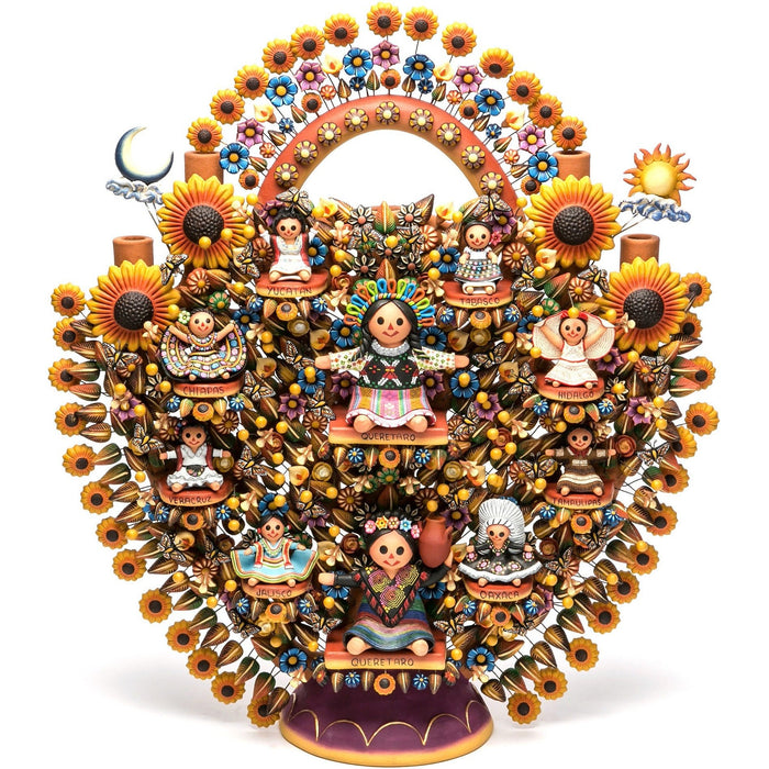 Arbol de Muñecas / Ceramics Mexican Folk Art Clay Tree of Life