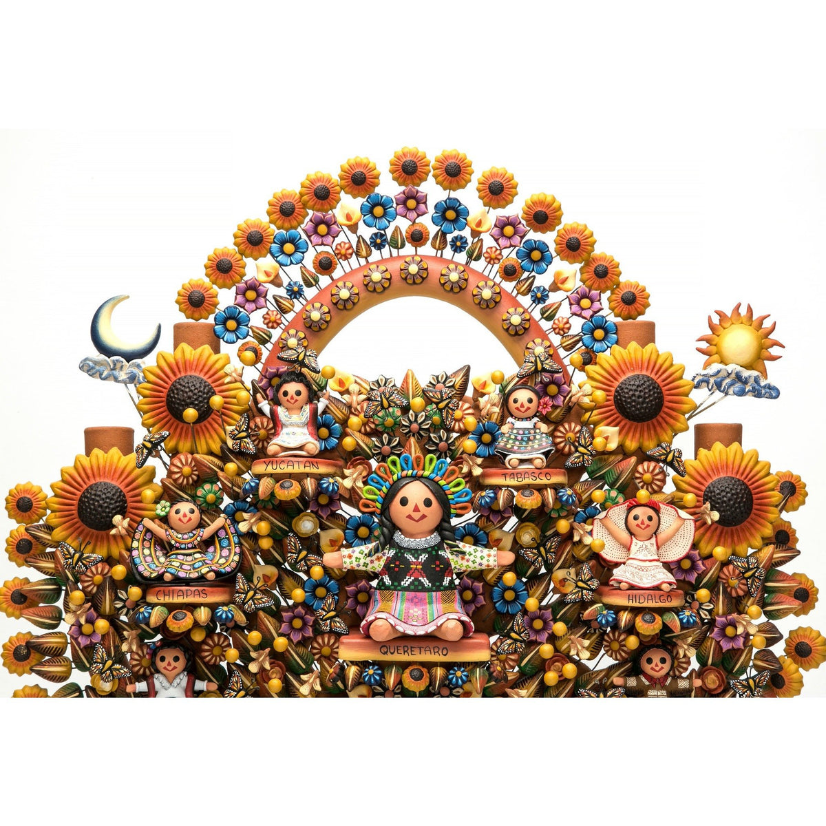 Arbol de Muñecas / Ceramics Mexican Folk Art Clay Tree of Life