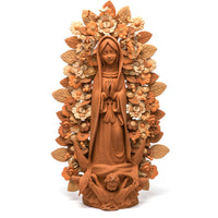 Virgen de Guadalupe / Ceramics Mexican Folk Art Clay