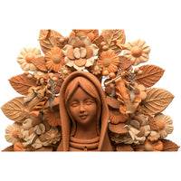 Virgen de Guadalupe / Ceramics Mexican Folk Art Clay