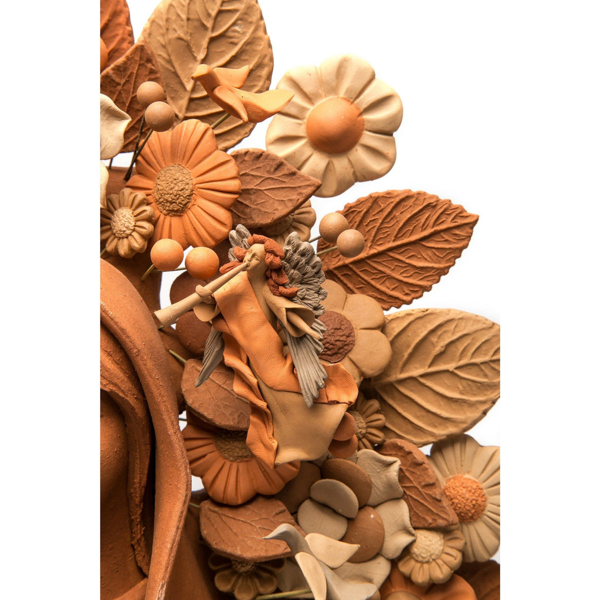 Virgen de Guadalupe / Ceramics Mexican Folk Art Clay