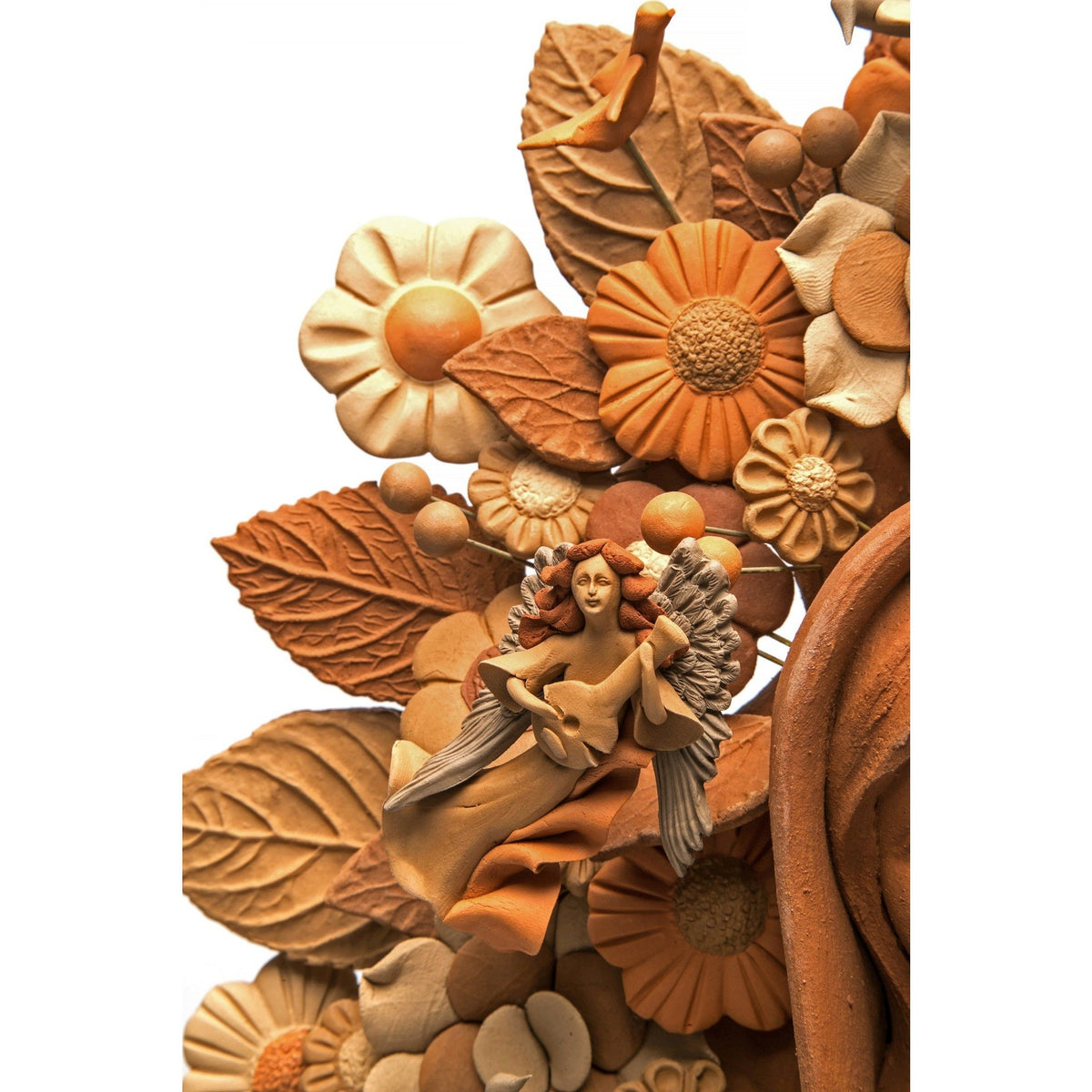 Virgen de Guadalupe / Ceramics Mexican Folk Art Clay