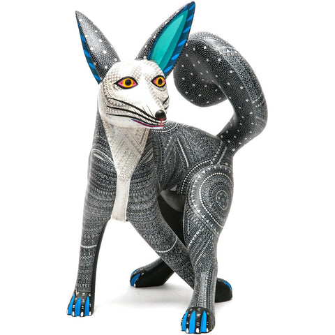 Siberian Husky / Woodcarving Alebrije Mexican Folk Art Sculpture