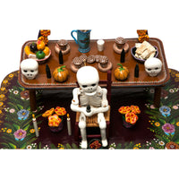 Ofrenda Dedicada a los muertos / Woodcarving Lacquer Mexican Folk Art
