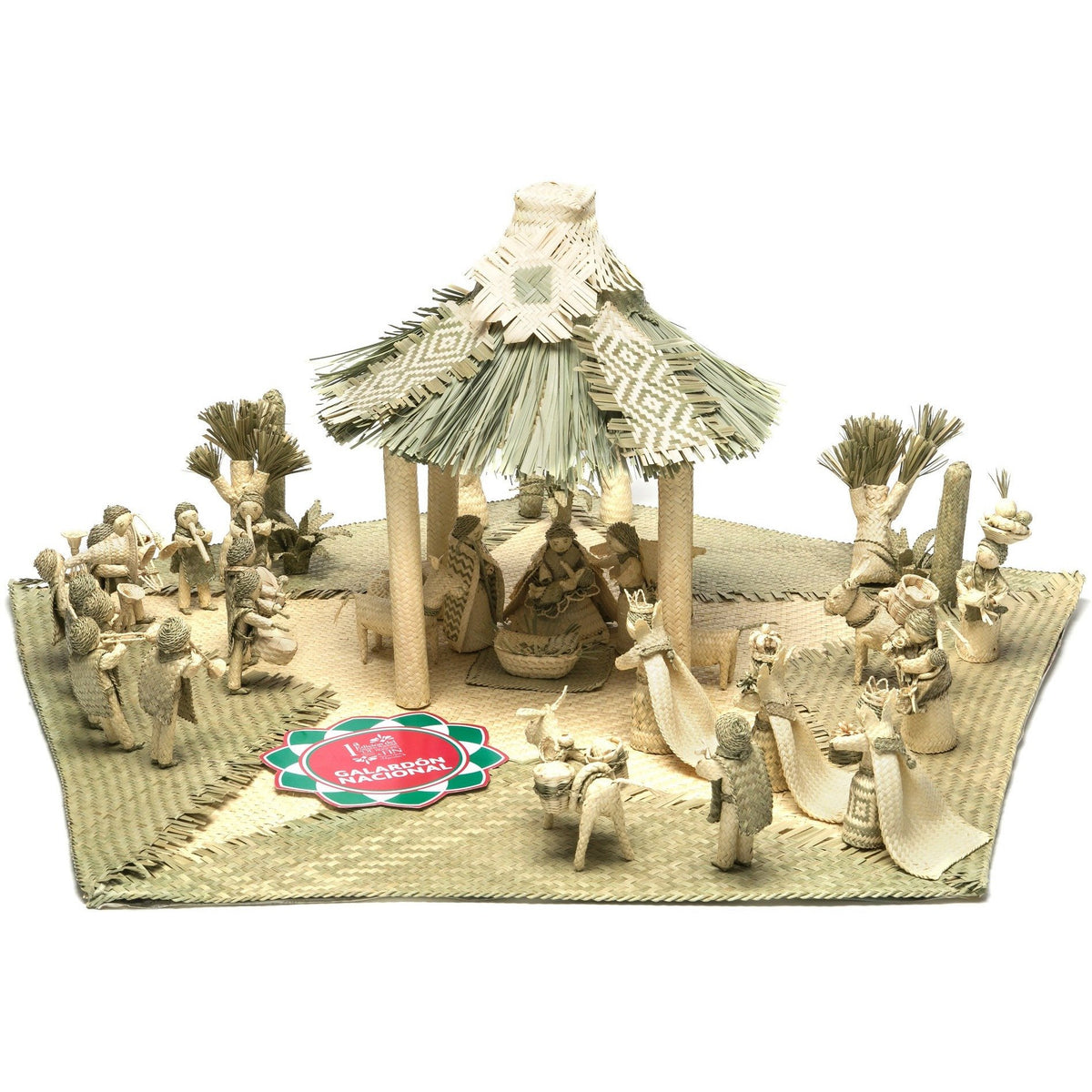 Nacimiento tejido en palma / Vegetable Fibers Mexican Folk Art Sculpture Nativity