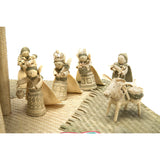 Nacimiento tejido en palma / Vegetable Fibers Mexican Folk Art Sculpture Nativity
