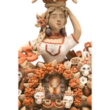 China Oaxaqueña con Altar de Muertos / Ceramics Mexican Folk Art Clay