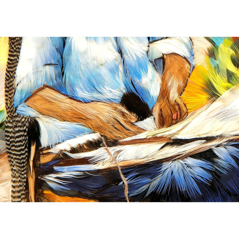 Trabajando en el Telar / Mexican Folk Art Featherwork Frame