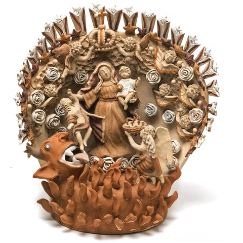 El Bien contra el Mal / Ceramics Mexican Folk Art Clay