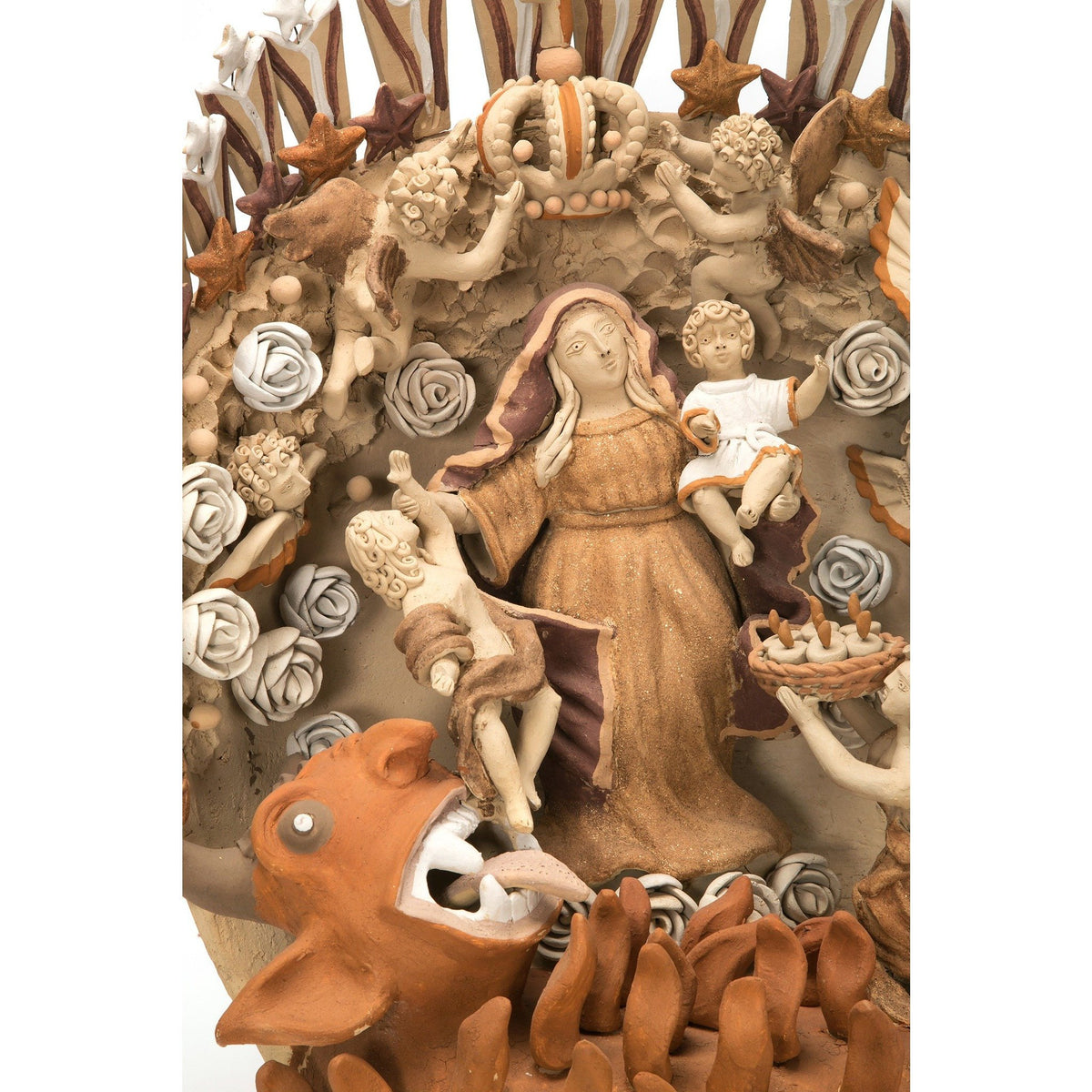 El Bien contra el Mal / Ceramics Mexican Folk Art Clay