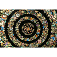 Batea Decorada en Oro / Woodcarving Lacquer Mexican Folk Art