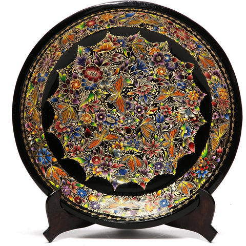 Batea Oro / Woodcarving Lacquer Mexican Folk Art