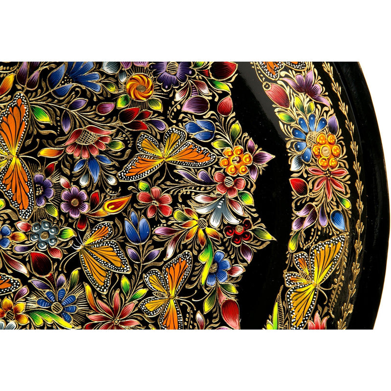 Batea Oro / Woodcarving Lacquer Mexican Folk Art