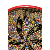 Batea Perfilada / Woodcarving Lacquer Mexican Folk Art