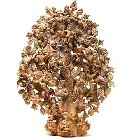 Arbol Dominico / Ceramics Mexican Folk Art Clay Tree of Life