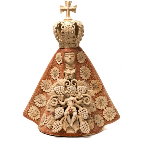 Virgen de la Soledad con Cristo / Ceramics Mexican Folk Art Clay