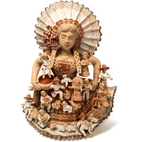 Tehuana con Nacimiento / Ceramics Mexican Folk Art Clay Nativity