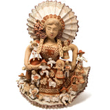 Tehuana con Nacimiento / Ceramics Mexican Folk Art Clay Nativity