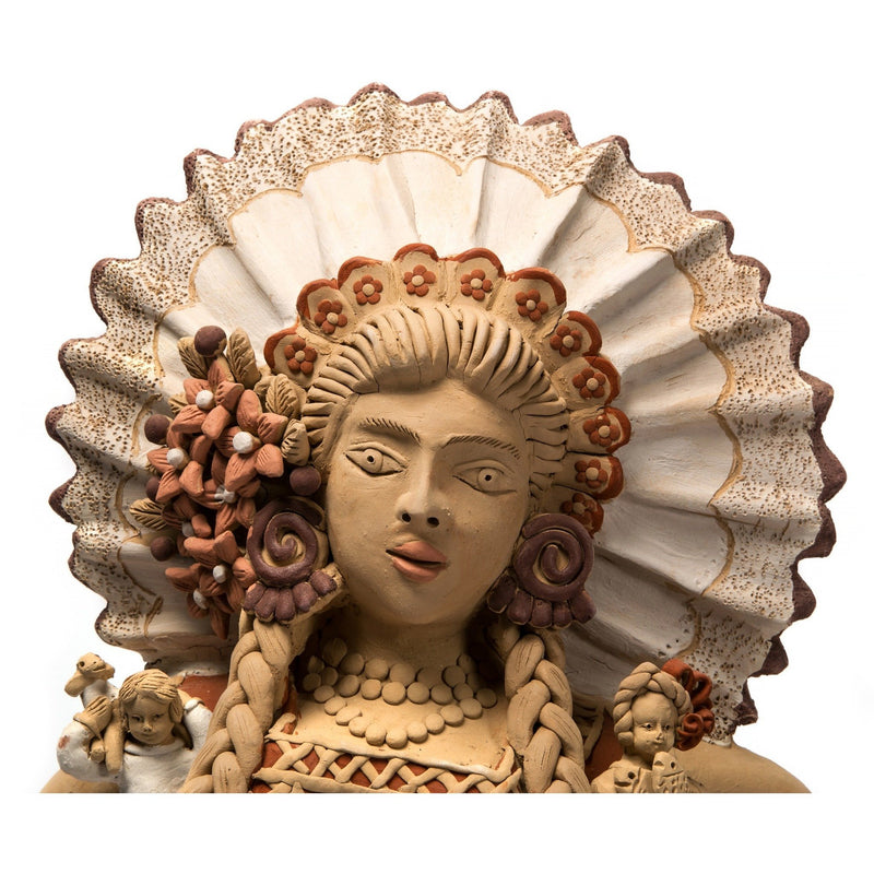 Tehuana con Nacimiento / Ceramics Mexican Folk Art Clay Nativity