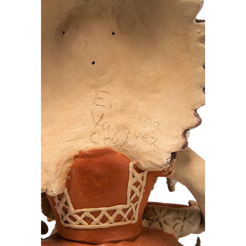 Tehuana con Nacimiento / Ceramics Mexican Folk Art Clay Nativity