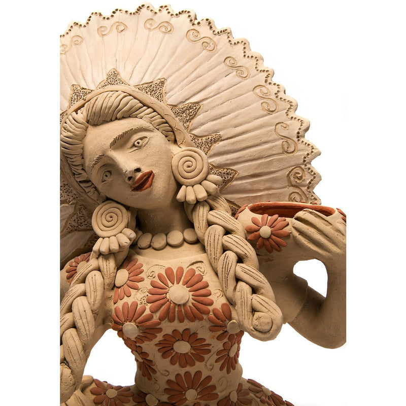 Muñeca Tehuana / Ceramics Mexican Folk Art Clay