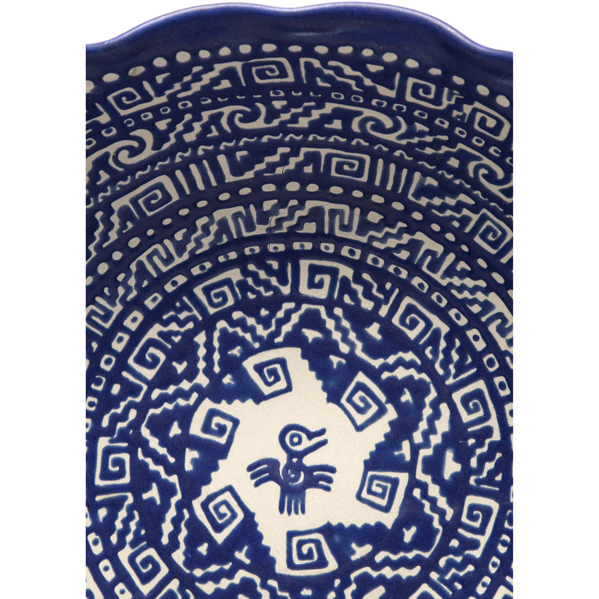 Fuente de Grecas Prehispanicas / Ceramics Mexican Folk Art Clay