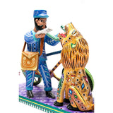 Cartero / Woodcarving Mexican Folk Art Sculpture