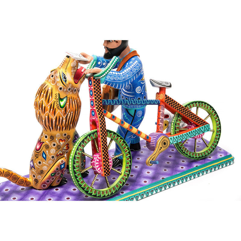Cartero / Woodcarving Mexican Folk Art Sculpture