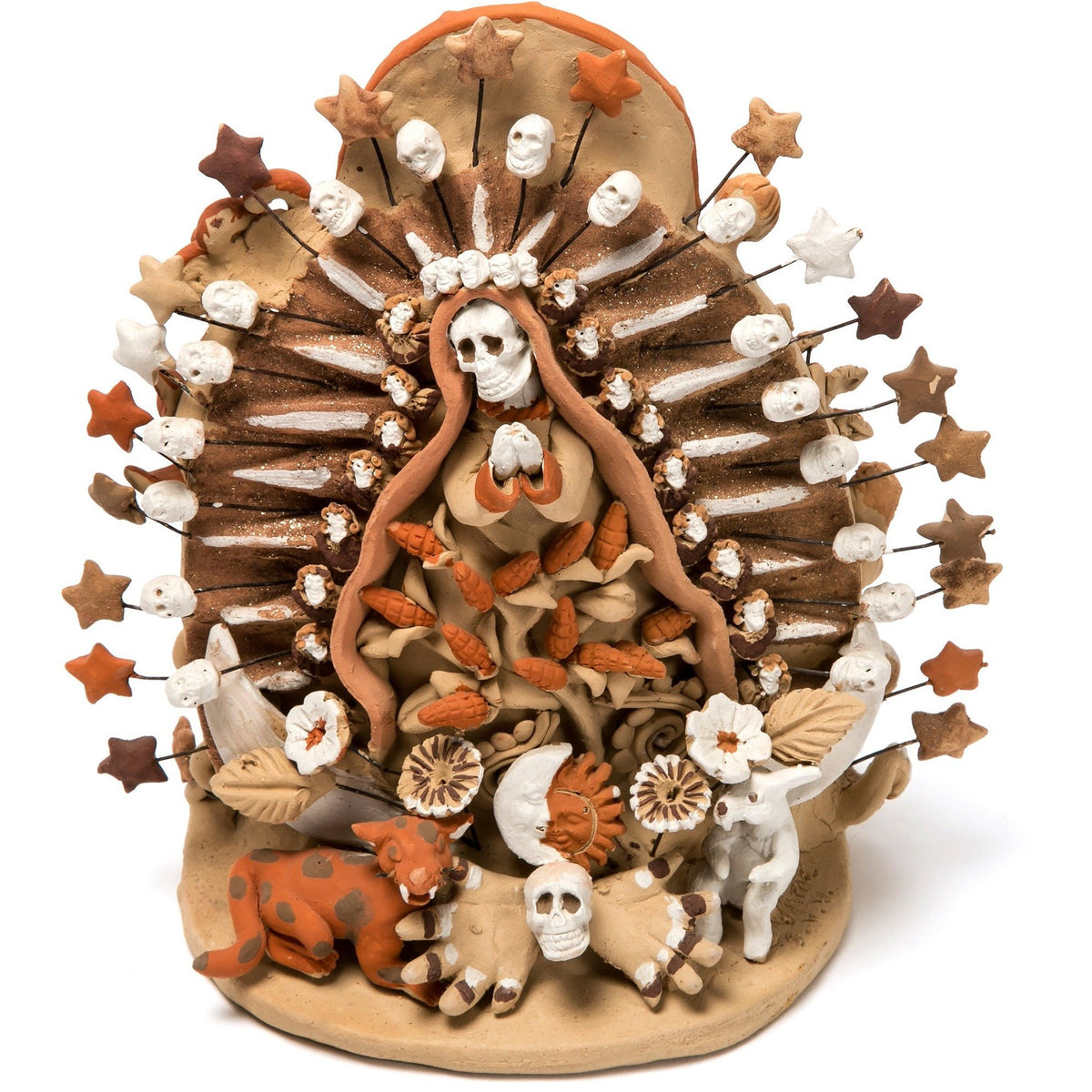 Tonatzin y los Cincos Soles / Ceramics Mexican Folk Art Clay