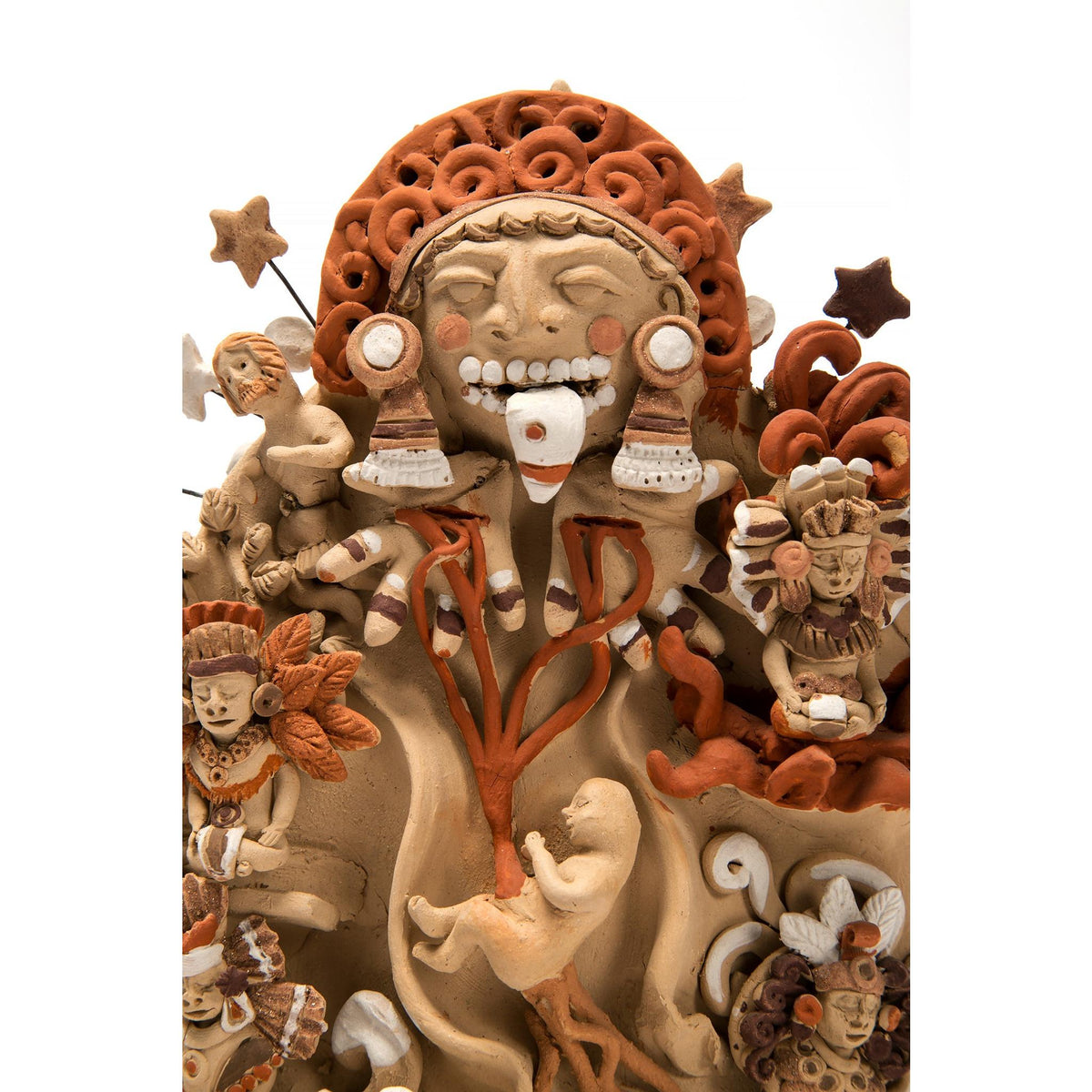 Tonatzin y los Cincos Soles / Ceramics Mexican Folk Art Clay