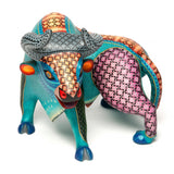 Elegancia Turquesa / Woodcarving Alebrije Mexican Folk Art Sculpture
