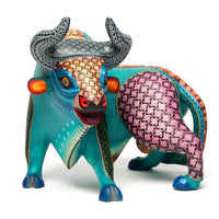 Elegancia Turquesa / Woodcarving Alebrije Mexican Folk Art Sculpture