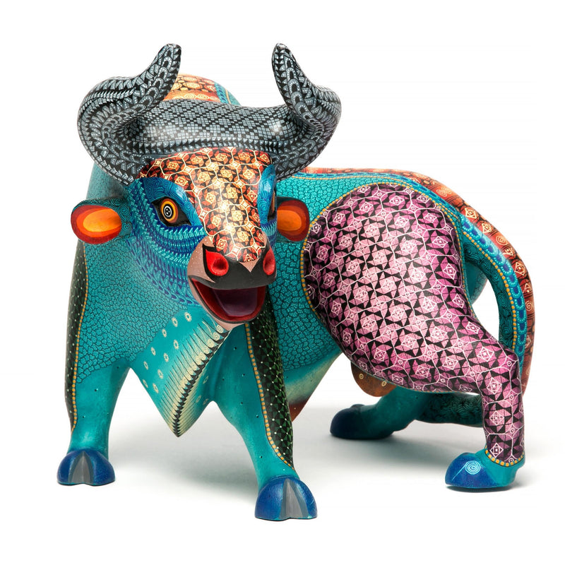 Elegancia Turquesa / Woodcarving Alebrije Mexican Folk Art Sculpture