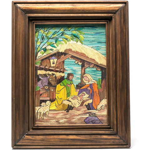 El Nacimiento / Vegetable Fibers Mexican Folk Art Nativity