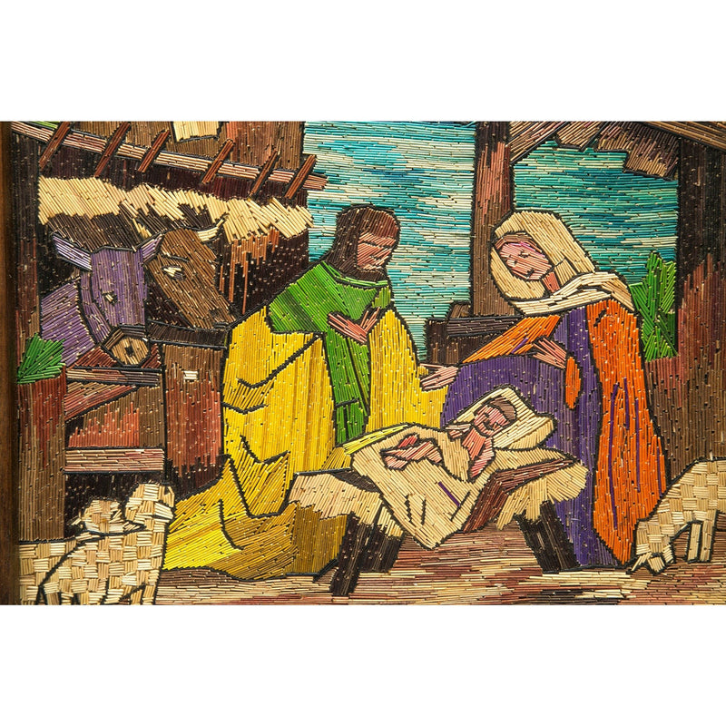 El Nacimiento / Vegetable Fibers Mexican Folk Art Nativity