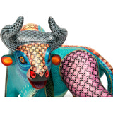 Elegancia Turquesa / Woodcarving Alebrije Mexican Folk Art Sculpture