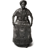 Mujer Tehuantepec-Oaxaca / Ceramics Black Clay Mexican Folk Art