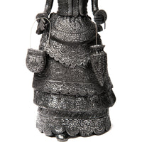 Mujer Catrina-Oaxaca / Ceramics Black Clay Mexican Folk Art