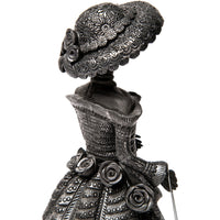 Mujer Catrina-Oaxaca / Ceramics Black Clay Mexican Folk Art